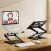 Podstawka pod laptopa, tablet Wozinsky WRS-CPY75DSB aluminiowa + Gratis! podstawka do smartfona - czarna